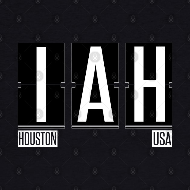 IAH - Houston Texas Airport Code Souvenir or Gift Shirt by HopeandHobby